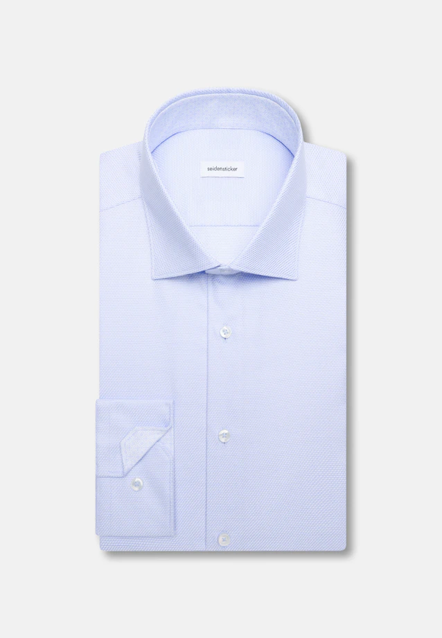 Shaped Business shirt Structure in Hellblau |  Seidensticker Onlineshop