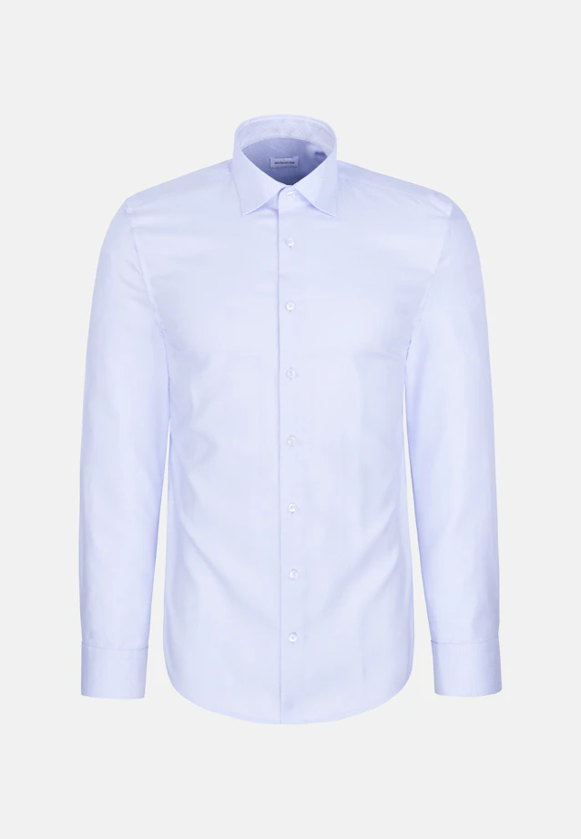 Shaped Business shirt Structure in Hellblau |  Seidensticker Onlineshop
