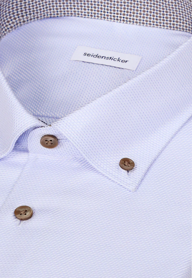 Slim Business Hemd Struktur in Hellblau | Seidensticker Onlineshop