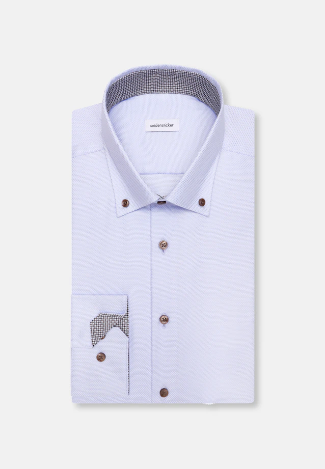 Slim Business Hemd Struktur in Hellblau |  Seidensticker Onlineshop
