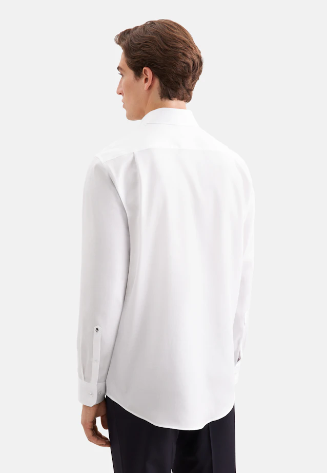 Regular Business shirt Structure in Weiß |  Seidensticker Onlineshop