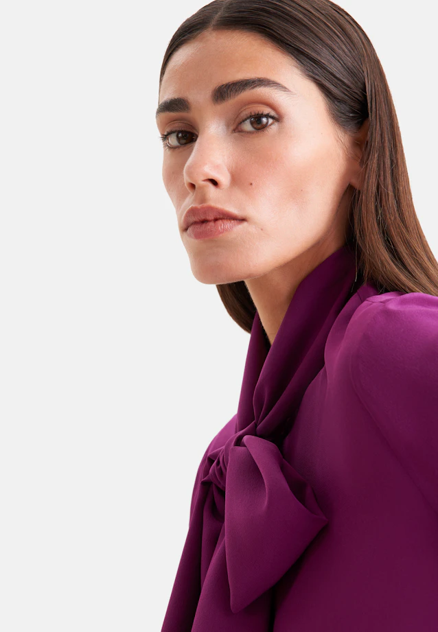 Seidenbluse mit angesetzter Schluppe in Rosa |  Seidensticker Onlineshop