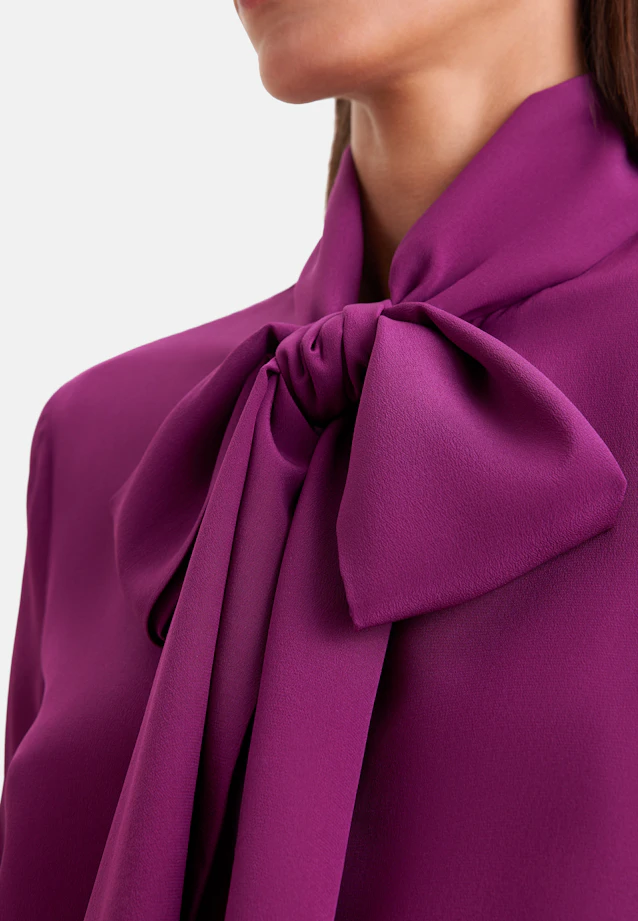 Seidenbluse mit angesetzter Schluppe in Rosa |  Seidensticker Onlineshop