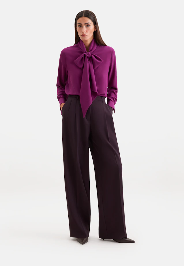 Seidenbluse mit angesetzter Schluppe in Rosa |  Seidensticker Onlineshop