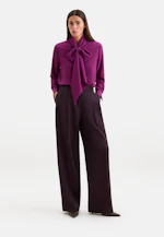 Seidenbluse mit angesetzter Schluppe in Rosa |  Seidensticker Onlineshop