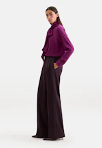 Seidenbluse mit angesetzter Schluppe in Rosa |  Seidensticker Onlineshop