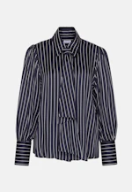 Bluse mit abnehmbarer Schluppe in Dunkelblau |  Seidensticker Onlineshop