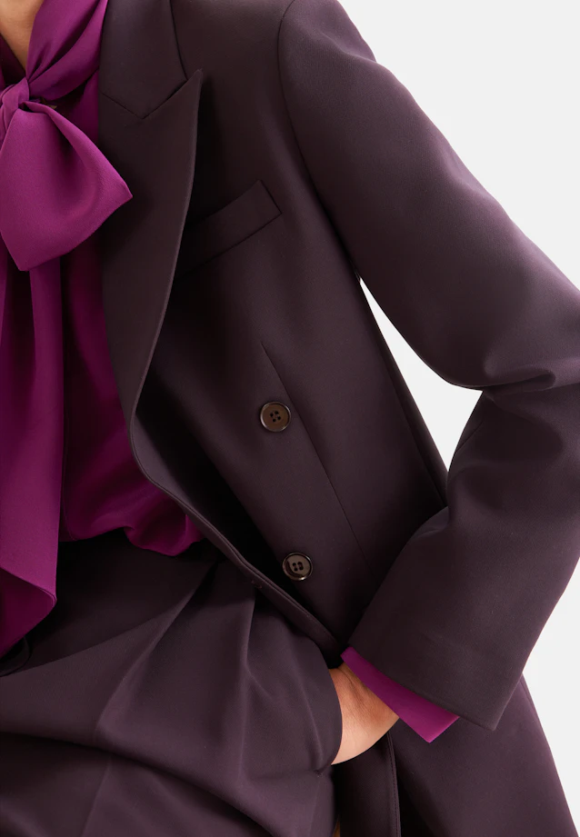 Double-Breasted Wool Blend Blazer with Flap Pockets in Rot |  Seidensticker Onlineshop
