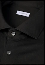 Shaped Jersey shirt Uni in Schwarz |  Seidensticker Onlineshop