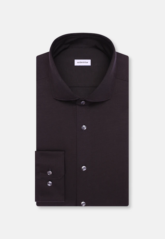 Shaped Jersey shirt Uni in Schwarz |  Seidensticker Onlineshop
