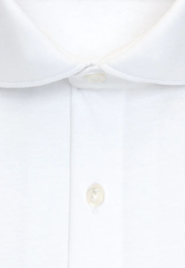 Shaped Jersey shirt Uni in Weiß |  Seidensticker Onlineshop