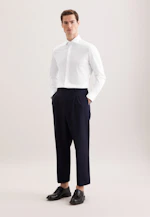 Shaped Chemise en jersey Uni in Blanc |  Seidensticker Onlineshop