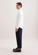 Shaped Chemise en jersey Uni in Blanc |  Seidensticker Onlineshop