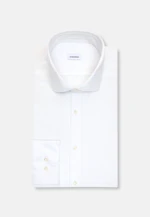 Shaped Chemise en jersey Uni in Blanc |  Seidensticker Onlineshop