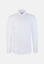Shaped Jersey shirt Uni in Weiß |  Seidensticker Onlineshop