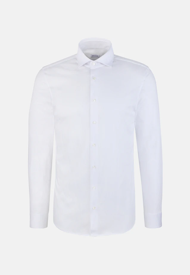 Shaped Jersey shirt Uni in Weiß |  Seidensticker Onlineshop