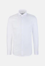 Shaped Chemise en jersey Uni in Blanc |  Seidensticker Onlineshop
