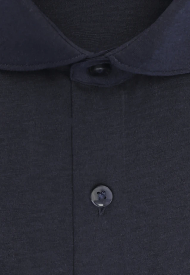 Shaped Jersey shirt Uni in Dunkelblau |  Seidensticker Onlineshop