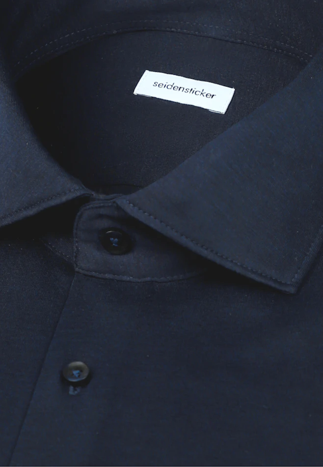 Shaped Jersey shirt Uni in Dunkelblau | Seidensticker online shop