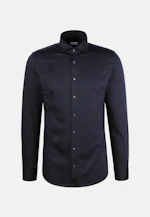 Shaped Chemise en jersey Uni in Bleu Foncé |  Seidensticker Onlineshop