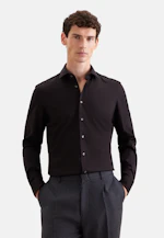 Slim Chemise en jersey Uni in Noir |  Seidensticker Onlineshop