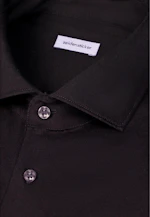 Slim Chemise en jersey Uni in Noir |  Seidensticker Onlineshop
