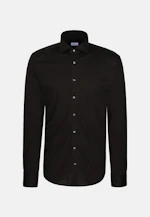 Slim Jersey shirt Uni in Schwarz |  Seidensticker Onlineshop