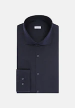 Slim Chemise en jersey Uni in Bleu Foncé |  Seidensticker Onlineshop