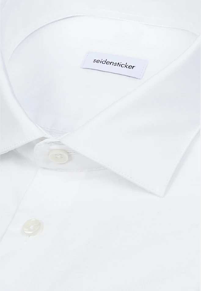 Regular Chemise décontractée Uni dans Blanc | Boutique en ligne Seidensticker