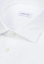 Regular Chemise décontractée Uni in Blanc |  Seidensticker Onlineshop