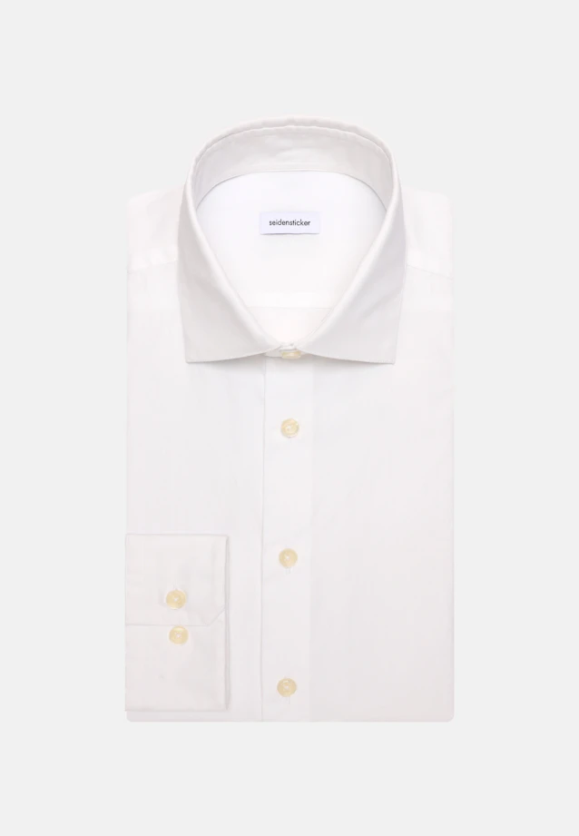 Regular Casual Hemd Uni in Weiß |  Seidensticker Onlineshop