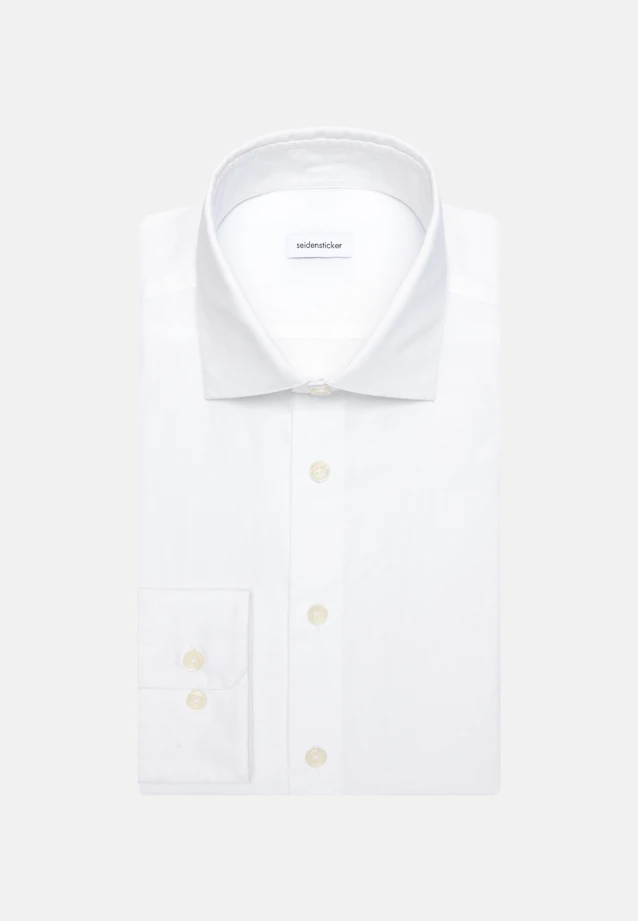 Regular Casual shirt Uni in Weiß |  Seidensticker Onlineshop