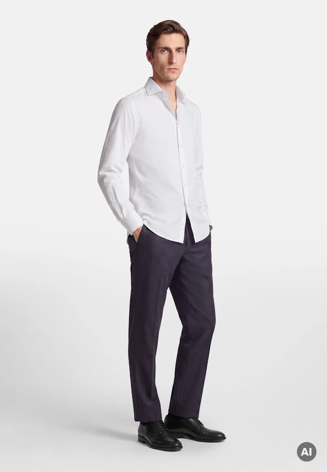 Regular Casual Hemd Uni in Weiß |  Seidensticker Onlineshop