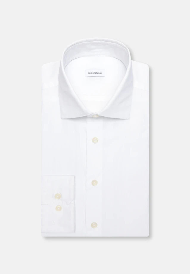 Regular Casual Hemd Uni in Weiß |  Seidensticker Onlineshop
