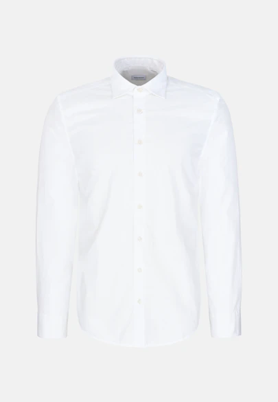 Regular Casual shirt Uni in Weiß |  Seidensticker Onlineshop