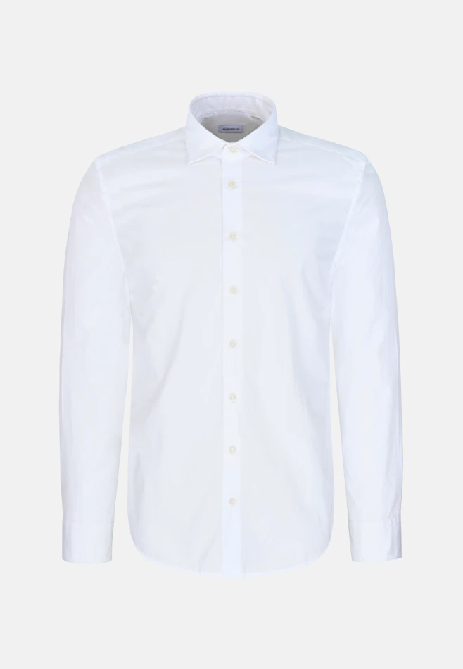 Regular Casual Hemd Uni in Weiß | Seidensticker Onlineshop
