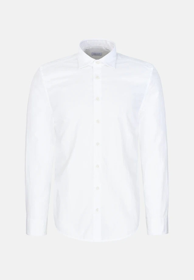 Regular Casual shirt Uni in Weiß |  Seidensticker Onlineshop