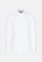 Regular Chemise décontractée Uni in Blanc |  Seidensticker Onlineshop