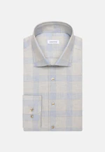 Regular Flanellhemd Karo in Hellblau |  Seidensticker Onlineshop