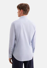 Shaped Business shirt Print in Mittelblau |  Seidensticker Onlineshop
