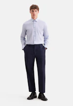 Shaped Business shirt Print in Mittelblau |  Seidensticker Onlineshop