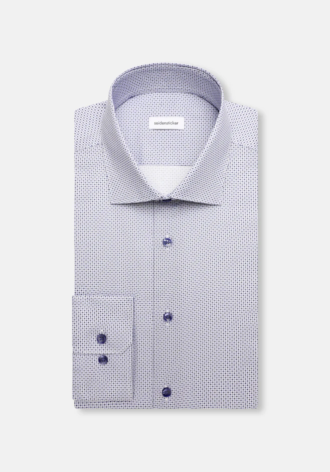 Shaped Chemise d'affaires Imprimé dans Bleu Moyen | Boutique en ligne Seidensticker