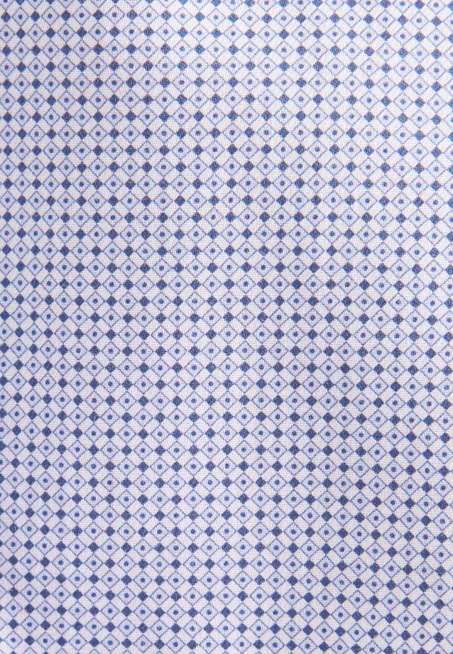 Slim Business shirt Print in Mittelblau |  Seidensticker Onlineshop
