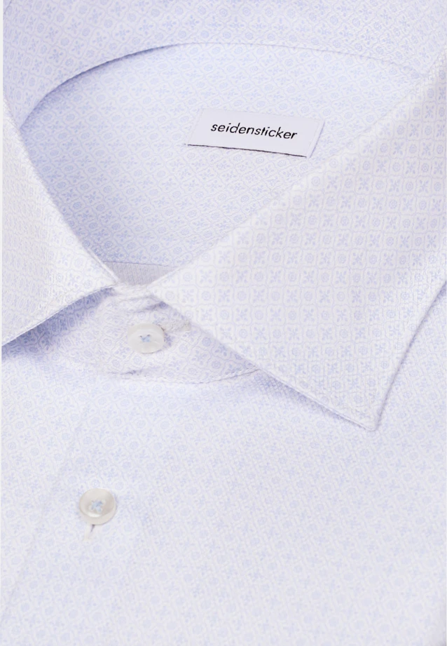 Slim Business shirt Print in Hellblau |  Seidensticker Onlineshop