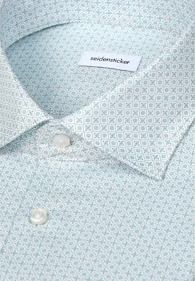 Slim Business Hemd Druck in Grün |  Seidensticker Onlineshop