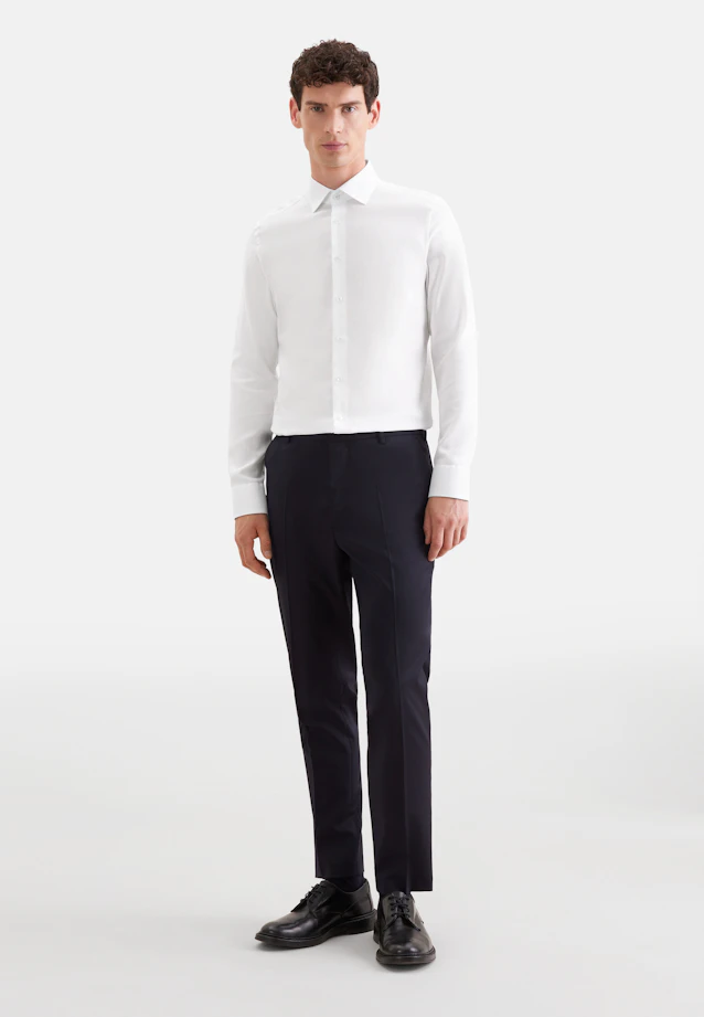 Slim Business shirt Structure in Weiß |  Seidensticker Onlineshop