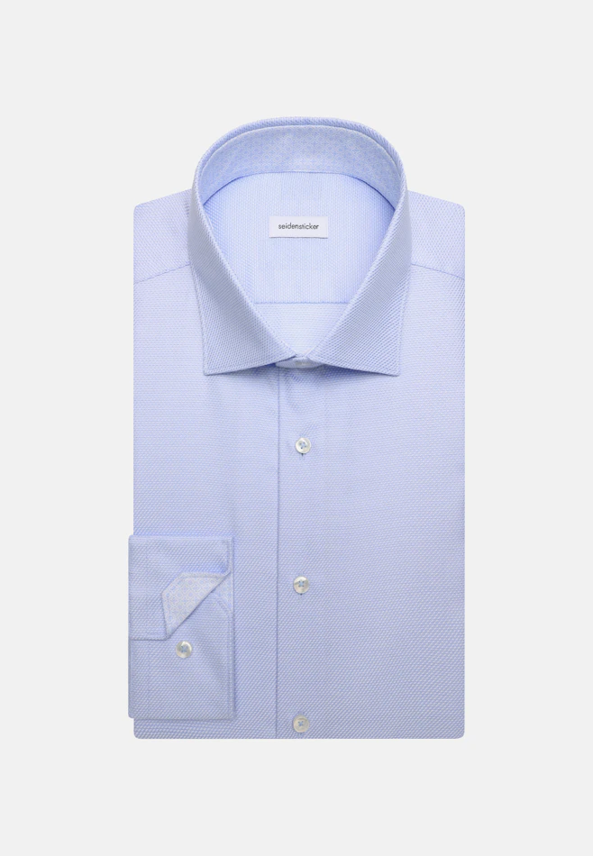 Slim Business shirt Structure in Hellblau | Seidensticker online shop
