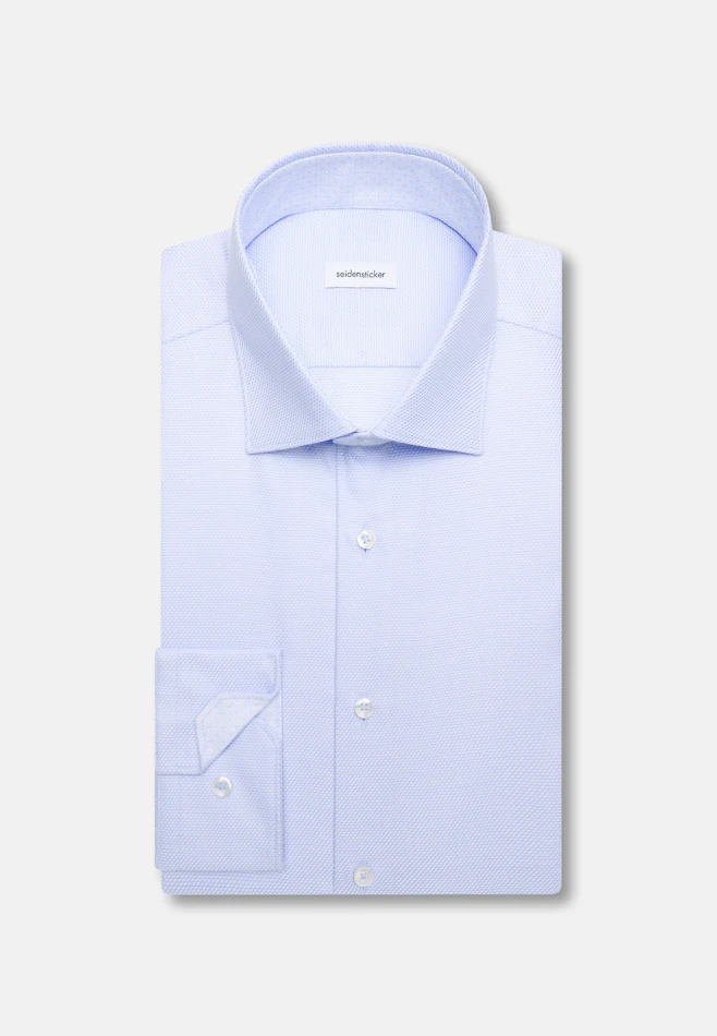 Slim Chemise d'affaires Structure dans Bleu Clair | Boutique en ligne Seidensticker