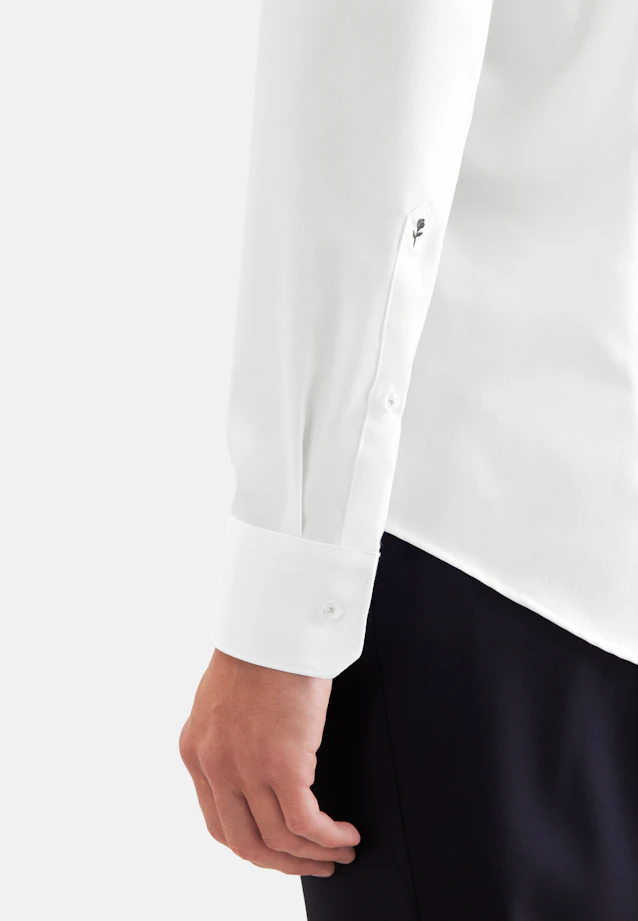 Slim Business shirt Uni in Weiß |  Seidensticker Onlineshop