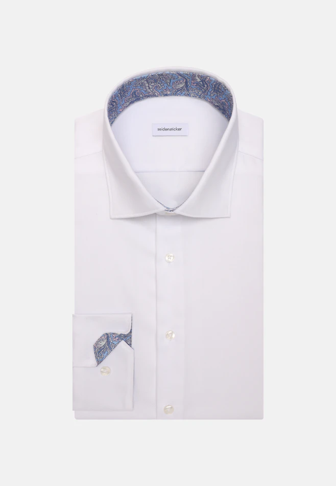 Slim Business shirt Uni in Weiß | Seidensticker online shop